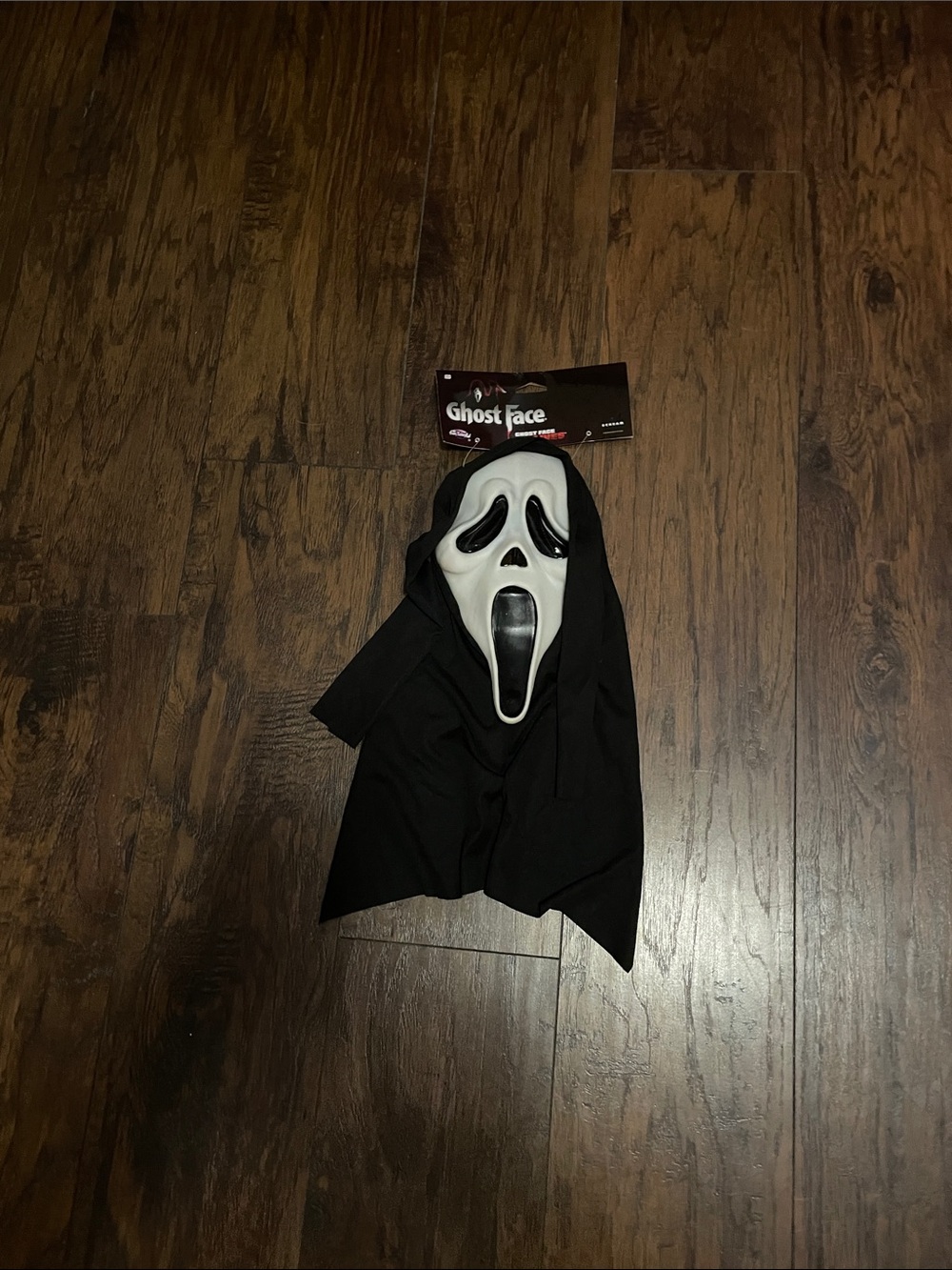Ghost Face Kids Halloween Mask and Hood - White & Black